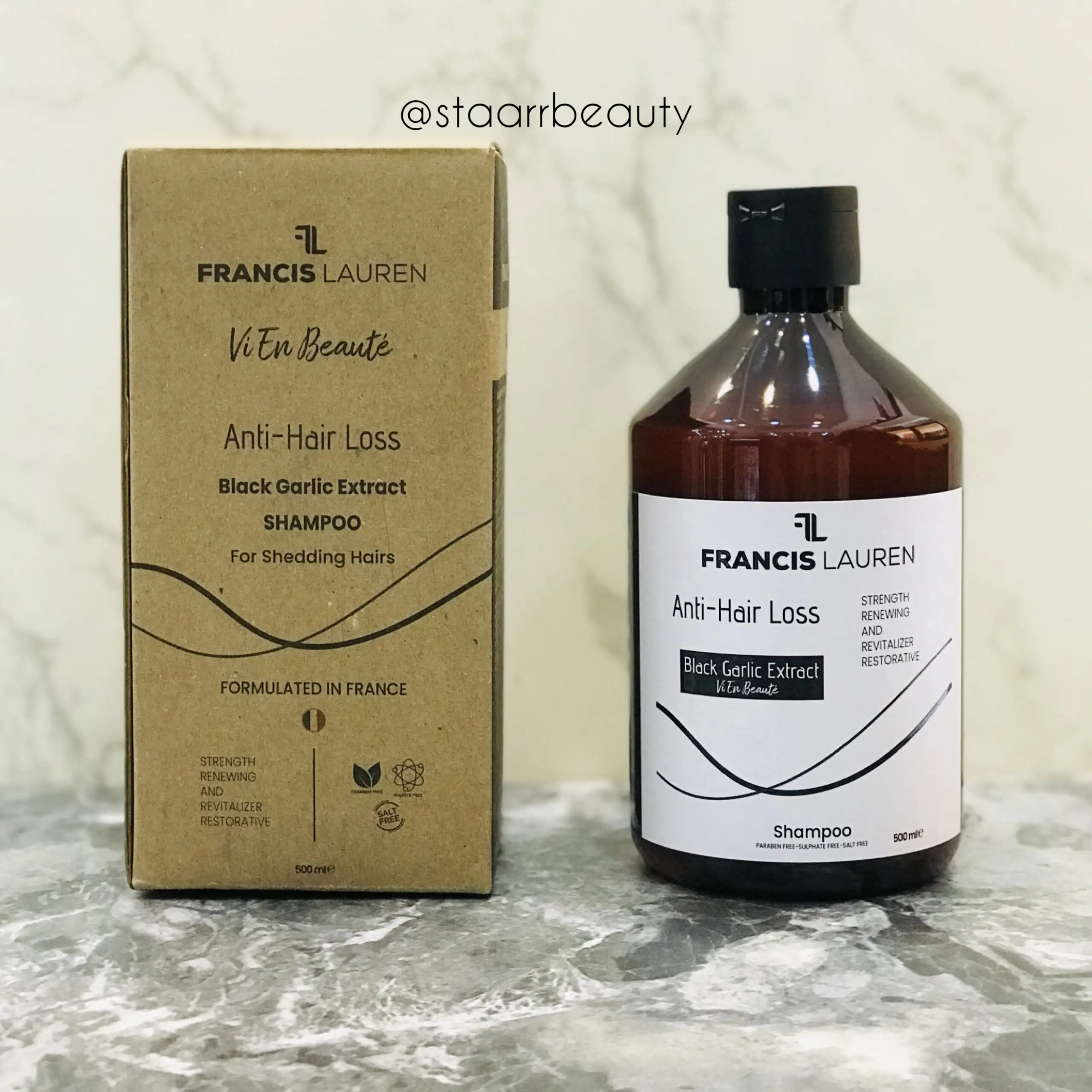 featured_ProductID-23709 شامپو بدون سولفات فرانسیس لاوورن Francis Lauren مدل ضد ریزش مو سیر سیاه - تصویر 1
