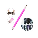 مگنت ناخن دوسر طرح گل و پوست سوسمار