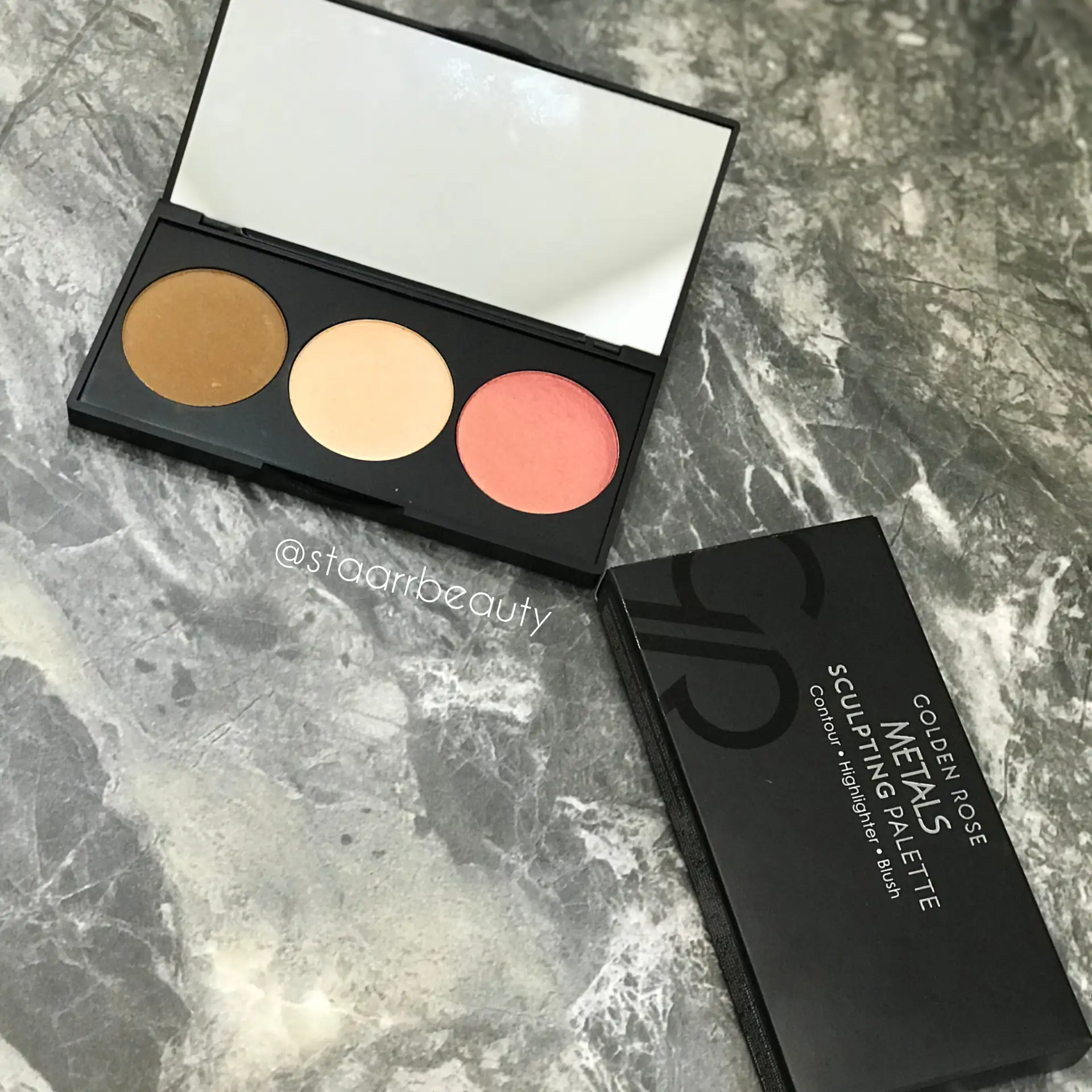 ProductID-22730.webp پالت سه کاره کانتورینگ، هایلایتر و رژگونه گلدن رز - تصویر 1