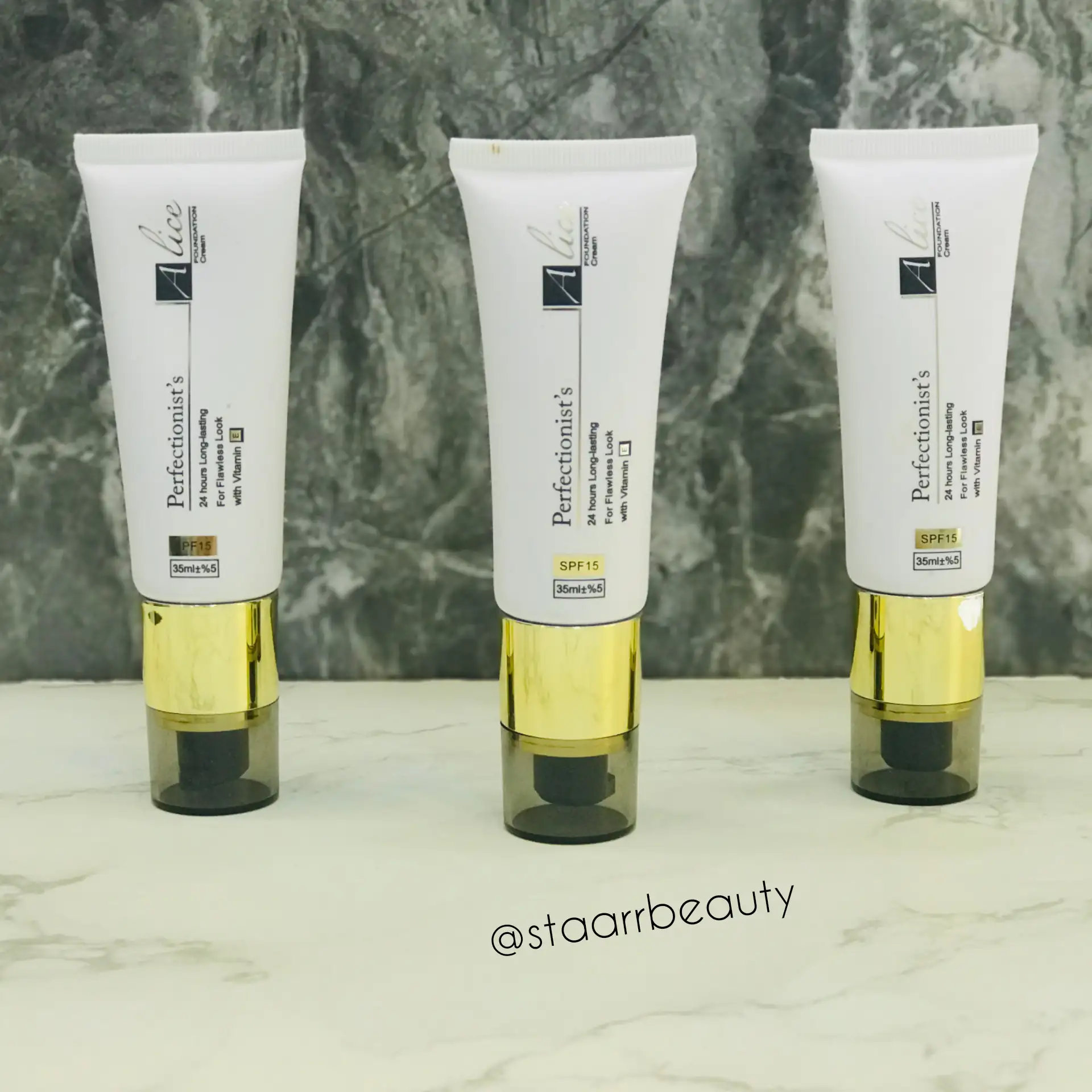 ProductID-24927.webp کرم پودر تیوپی آلیس حجم 35 میل alice foundation - تصویر 1