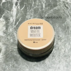 موس حاوی پرایمر Dream Matte میبلین 18ml Maybelline Dream Matte Mousse Airy Mousse Foundation SPF 18