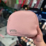 کیف آرایشی چرمی برند ورژن رنگ صورتی