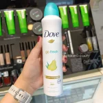 اسپری ضد تعریق زنانه داو در رایحه گلابی go fresh