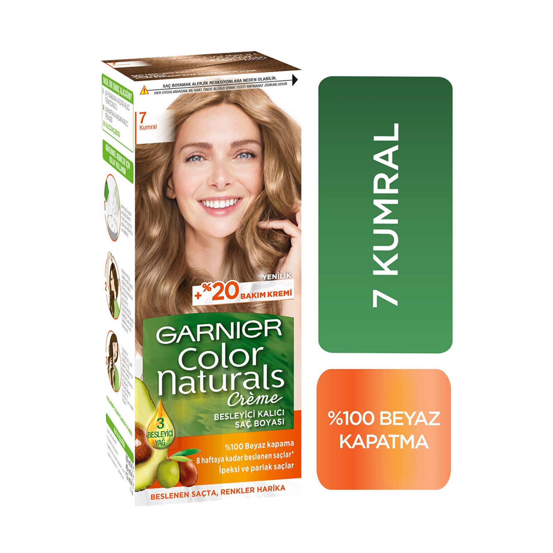 InShot_20250502_152727157 کیت رنگ مو گارنیر شماره 7 بلوند متوسط - Image 1