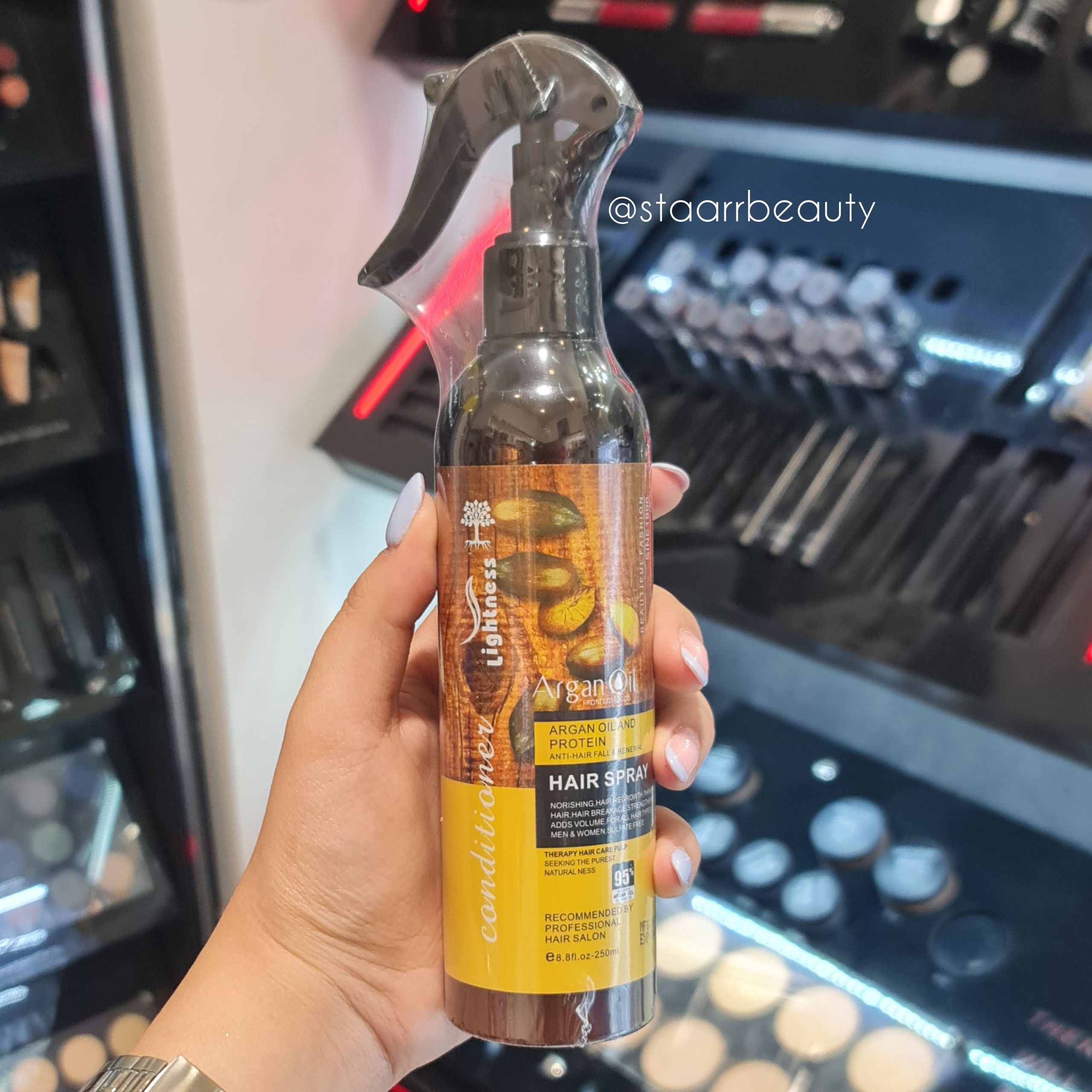 InShot_20260522_154505751 اسپری دوفاز مو لایتنس حاوی روغن آرگان 250ml - تصویر 1