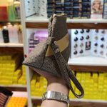 کیف ارایشی کنفی رنگ قهوه ای - تصویر 2