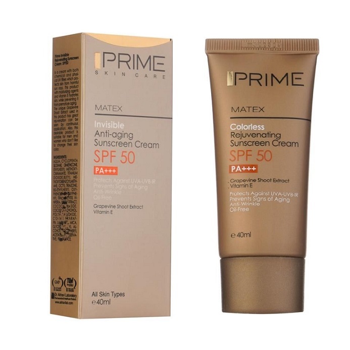 کرم-ضد-آفتاب-جوان-کننده-پرایم ضد آفتاب جوان کننده پرايم بدون رنگ و چربي SPF 50 - تصویر 1